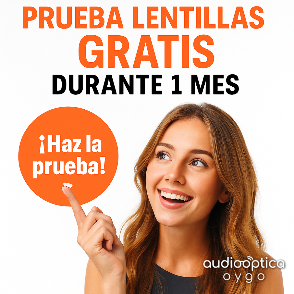 Prueba lentillas gratis durante 1 mes en óptica Oygo
